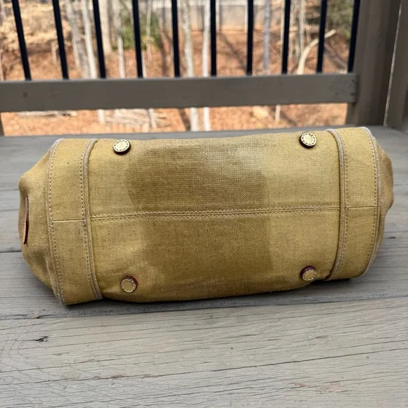 MZ Wallace tote bag purse in gold nylon - Picture 7 of 14